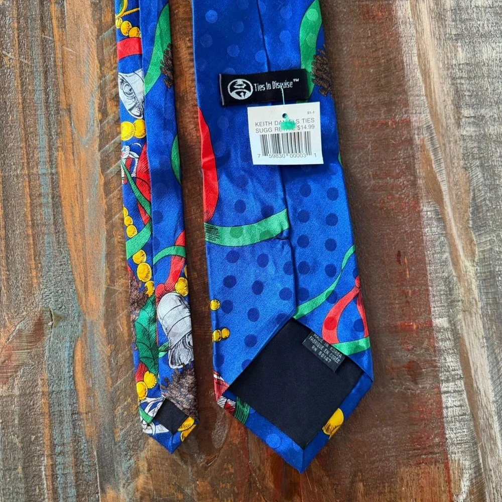 Keith‎ Daniels Ties In Disguise Men's Christmas Novelty Tie 100% Silk 57